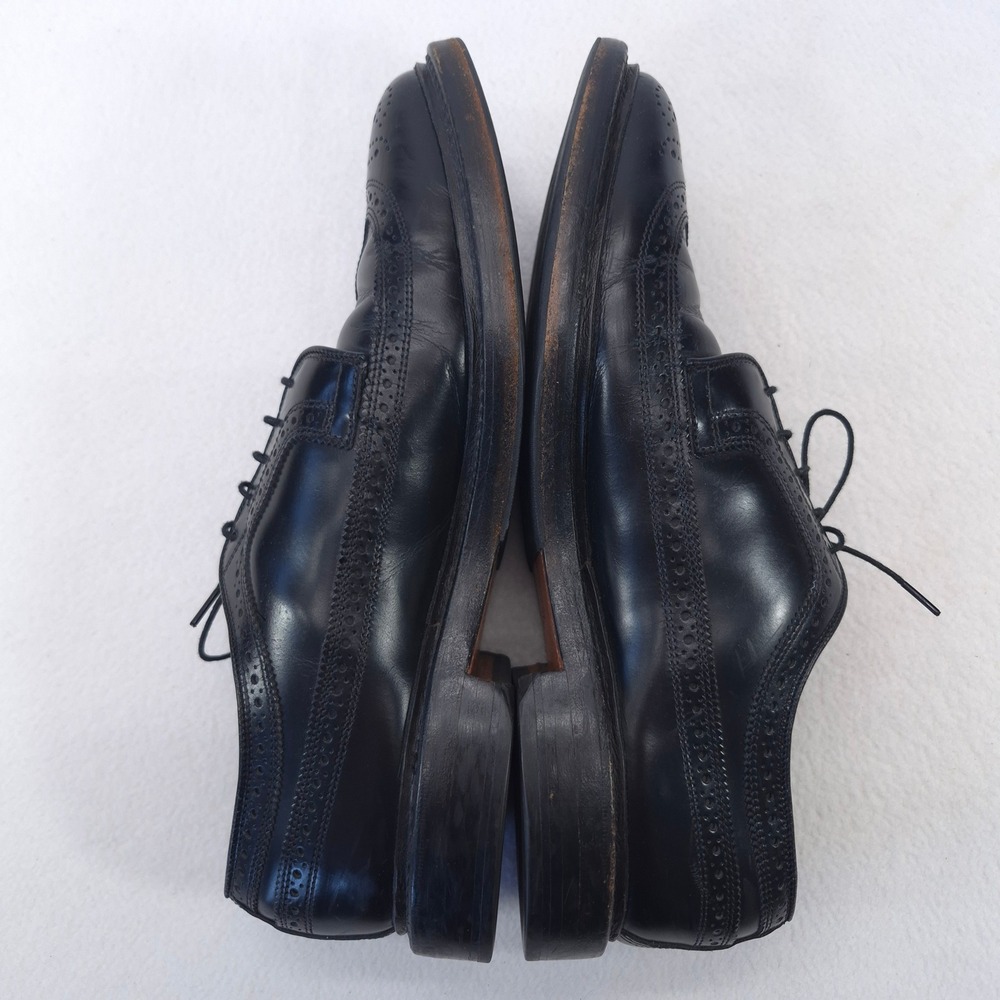 Allen Edmonds Black Leather MacNeil Wingtip Blucher Lace-Up Size 8.5 D - Picture 9 of 11